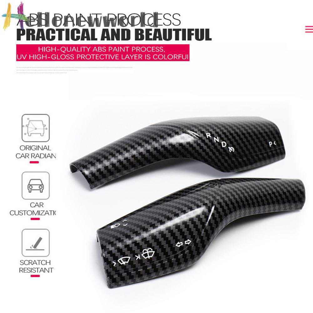 Set 2 Vỏ Bọc Cần Gạt Số Cho Tesla Model 3 / Y