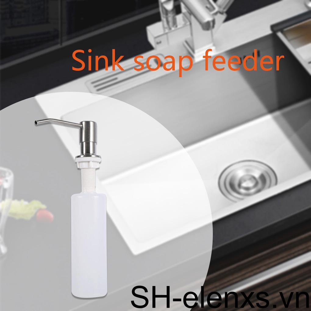 Bình Nhựa Đựng Xà Phòng Dạng Lỏng 300ml Có Vòi Nhấn Gắn Bồn Rửa Nhà Bếp /
