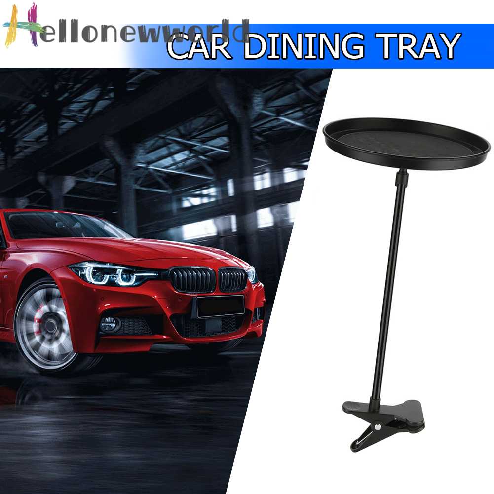 Khay Đựng Thức Ăn Trong Xe Hơi Xoay 360 Độ Tiện Dụng