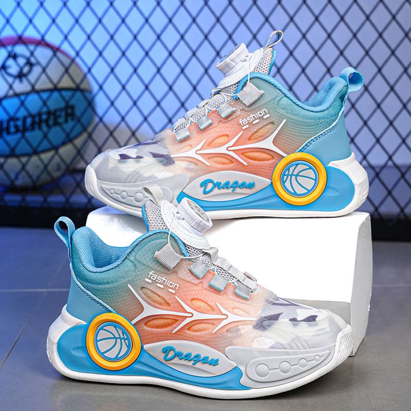 Giày Thể Thao Chơi Bóng Rổ Siêu Nhẹ Chống Trượt Thời Trang Cho Bé