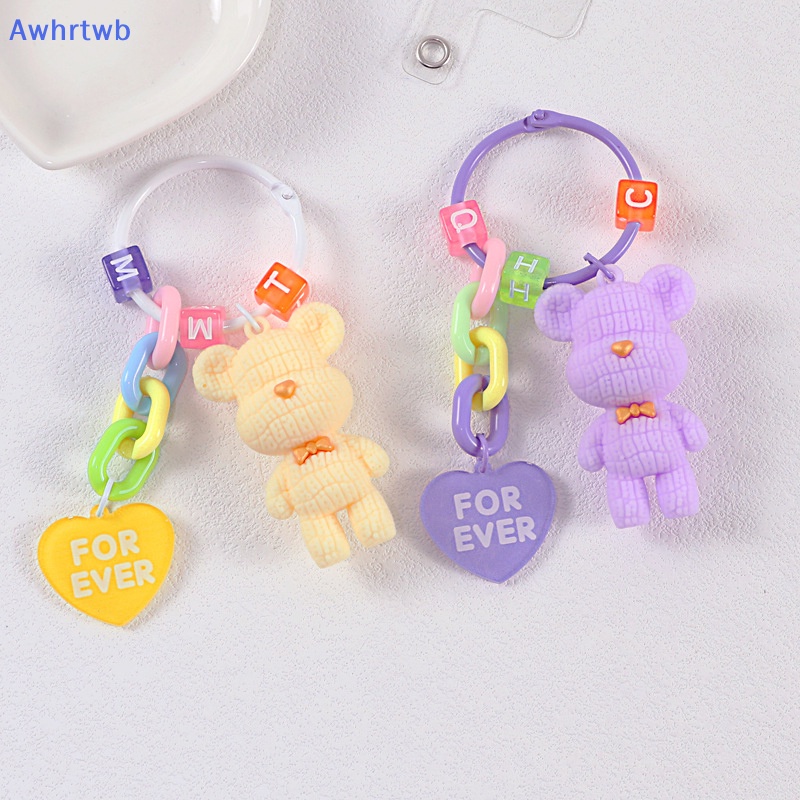 Móc Chìa Khóa Hình Gấu Bông Nhiều Màu Sắc Dễ Thương Mới