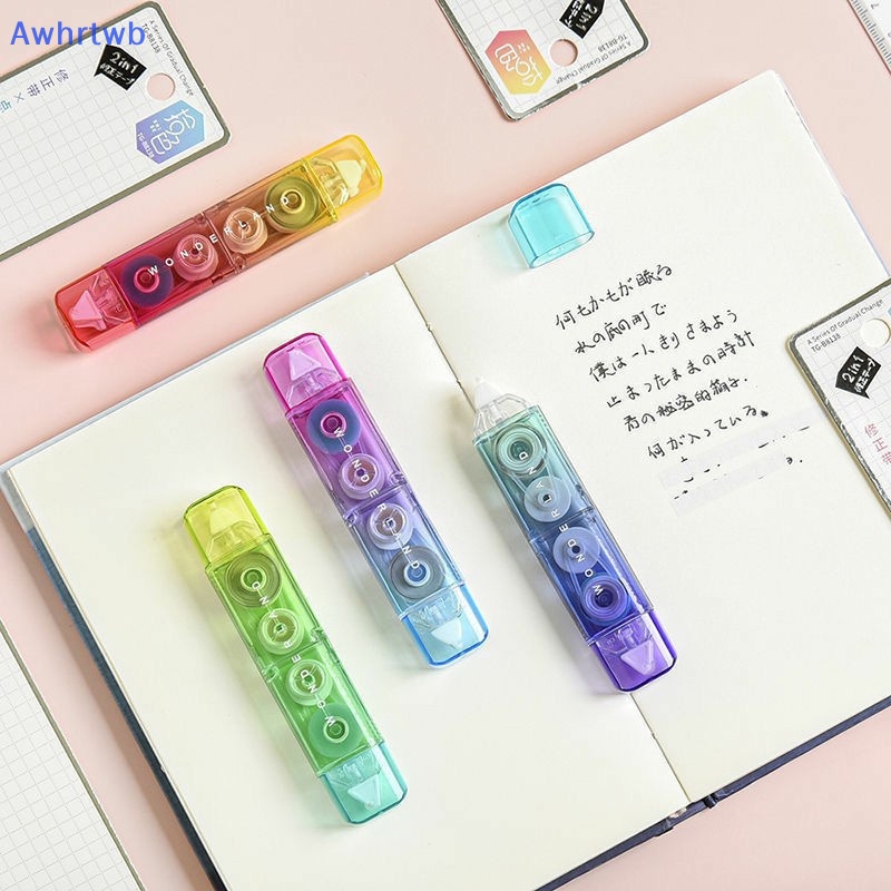 Bút Xóa Kéo Hai Đầu 5mm * 4m / 5mm * 3m Màu Gradient Sáng Tạo