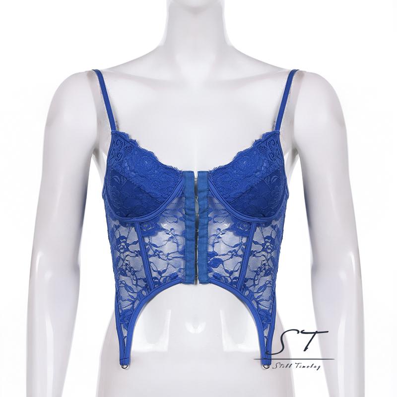 Áo Hai Dây Cổ Chữ V Phối Ren Gợi Cảm CY03 Cho Nữ