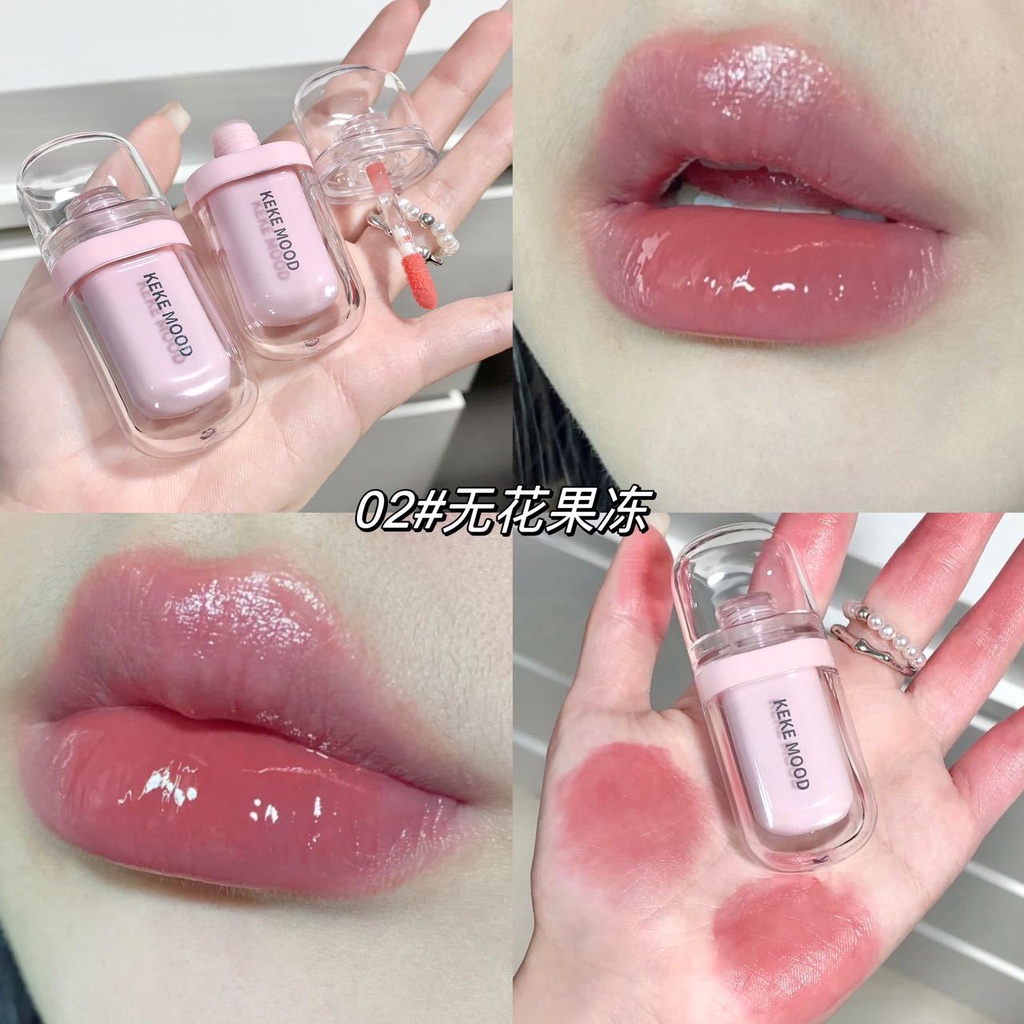 [Hàng Mới Về]Son Bóng Kekemood Mirror Dạng Thạch Tạo Hiệu Ứng Gương Lâu Trôi Dưỡng Ẩm Chống Thấm Nước