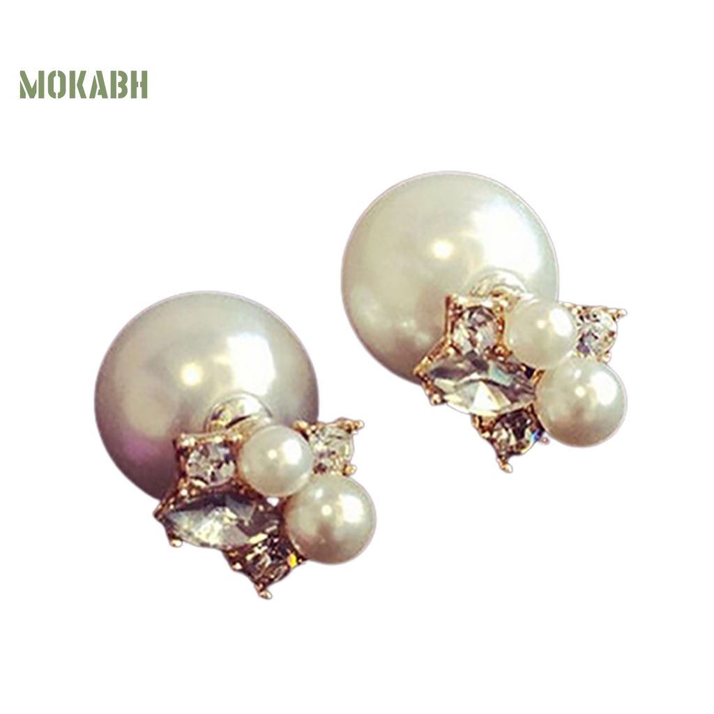 Bông Tai Đính Đá Trang Trí Trước Và Sau Thời Trang Cho Nữ