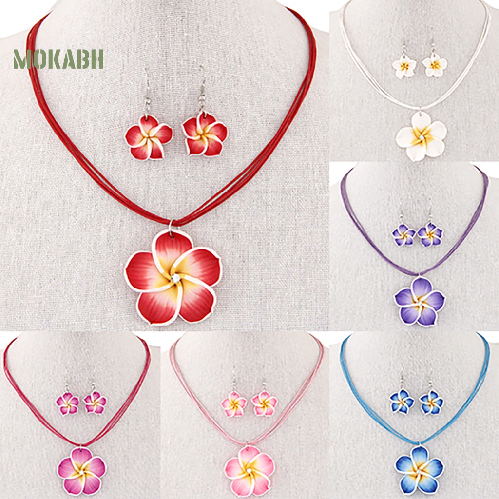 Bộ Trang Sức Hợp Kim Hình Bông Hoa Quyến Rũ Thời Trang Cho Nữ