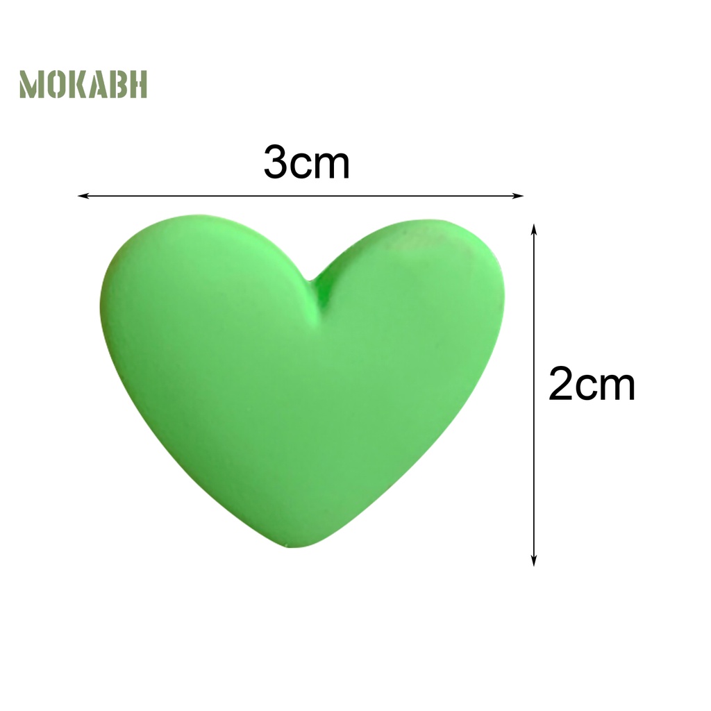 1 Đôi Bông Tai Hình Trái Tim Màu Sắc Kẹo Ngọt Phong Cách Hàn Quốc Dành Cho Nữ