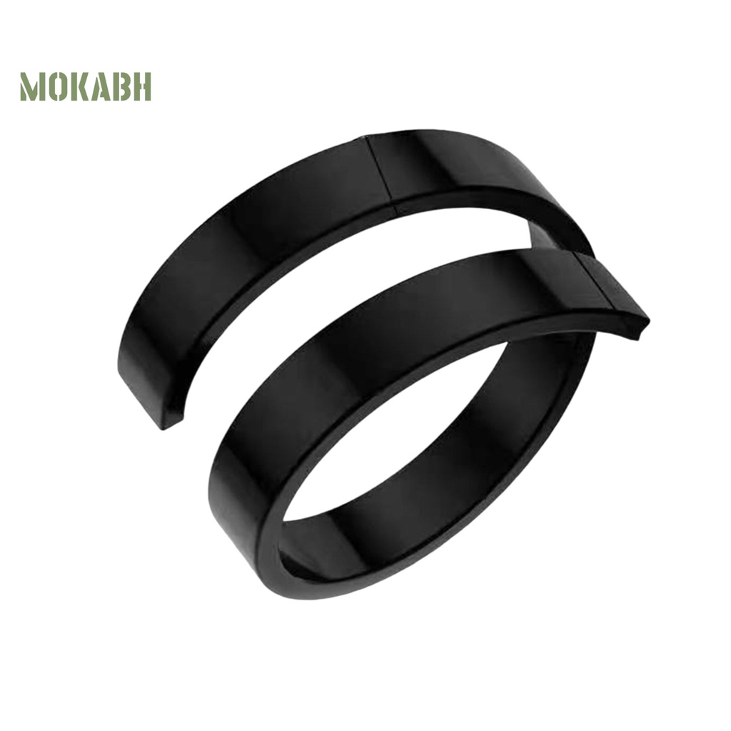 [Mới] Nhẫn Mở Hai Lớp Đánh Bóng Cao Thời Trang Cá Tính Có Thể Điều Chỉnh Dành Cho Nam