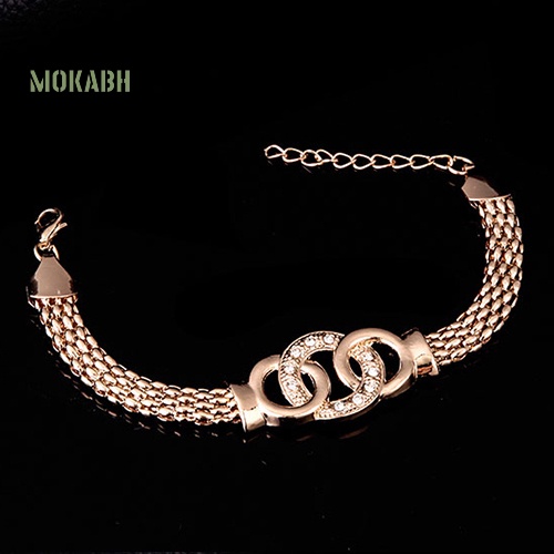 Bộ Trang Sức Gồm Vòng cổ / Nhẫn / Bông Tai / Vòng Tay Đính Pha Lê Sang Trọng Cho Cô Dâu