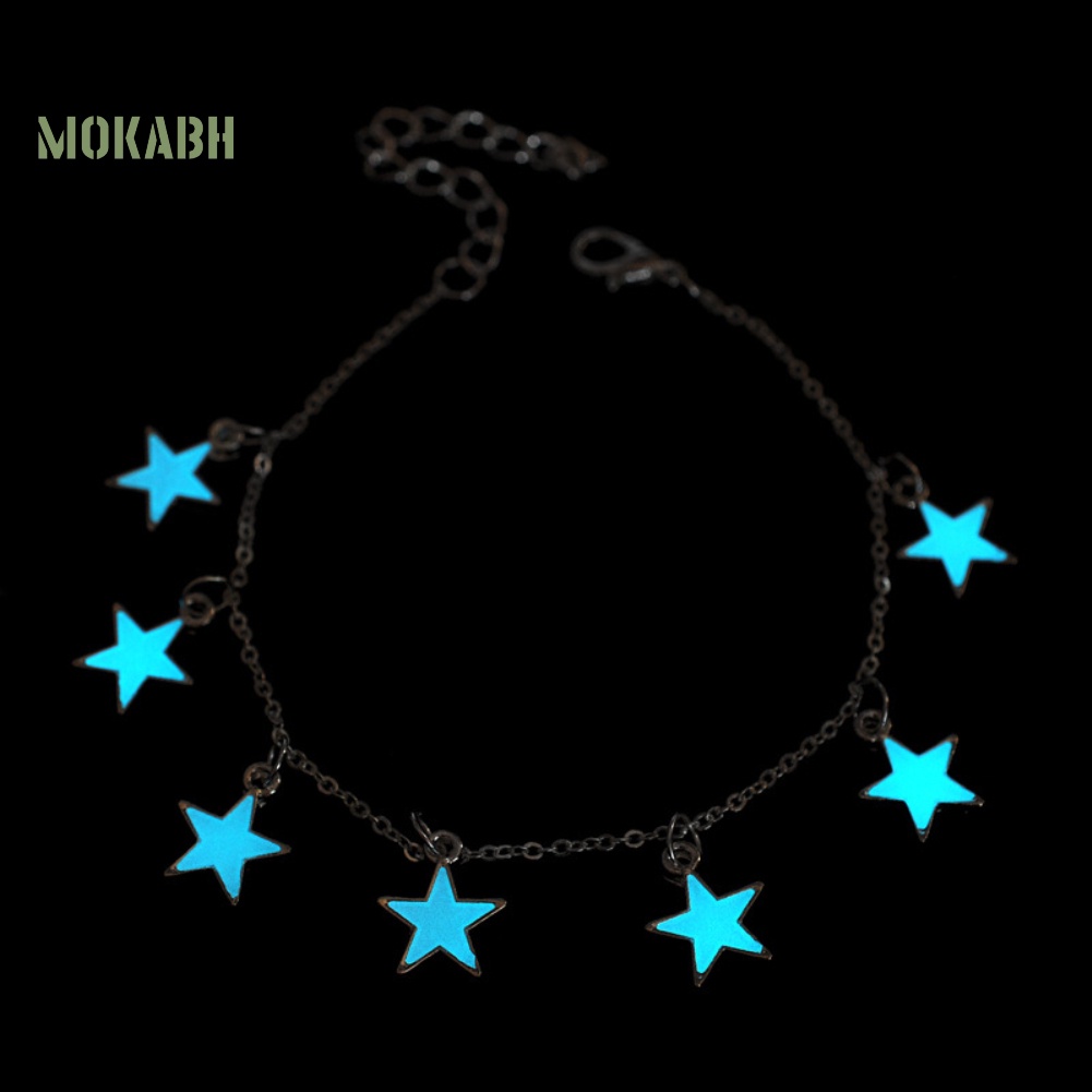 [Hot] Lắc Chân Hình Hoa Ngôi Sao Trái Tim Phát Sáng Trong Bóng Tối Cho Nữ