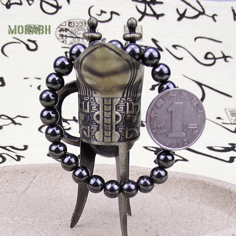 Vòng Tay Đá ic Màu Đen Chăm Sóc Sức Khỏe Thời Trang Unisex