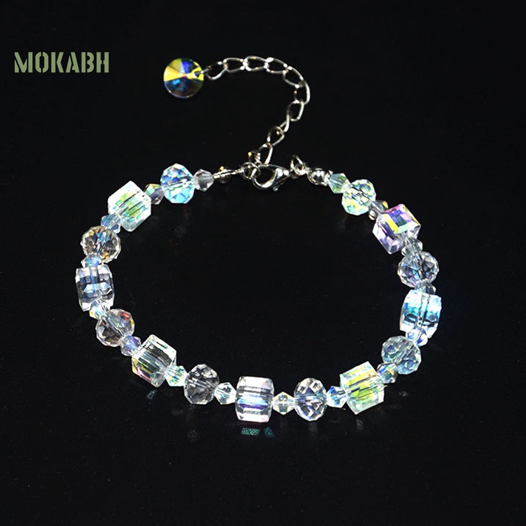 Vòng Tay Mở Rộng Đính Đá Pha Lê Nhân Tạo Có Thể Điều Chỉnh Được