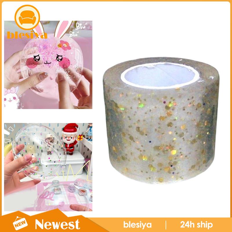 [Blesiya] Cuộn Băng Dính Kim Tuyến Nano Không Để Lại Dấu Vết Làm Đồ Chơi Tại Nhà