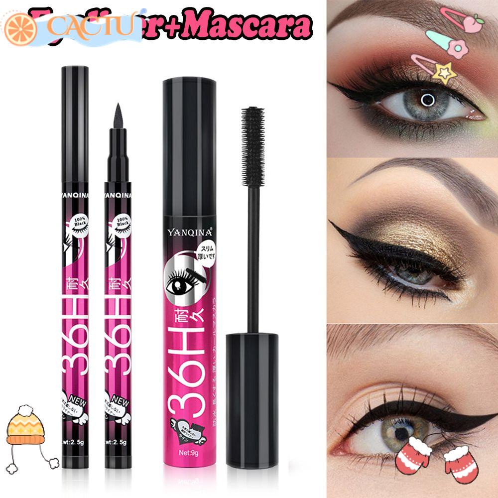 Bộ 2 Sản Phẩm Gồm Mascara Và Bút Kẻ Mắt Trang Điểm Lâu Trôi 36 Giờ Chống Nhòe