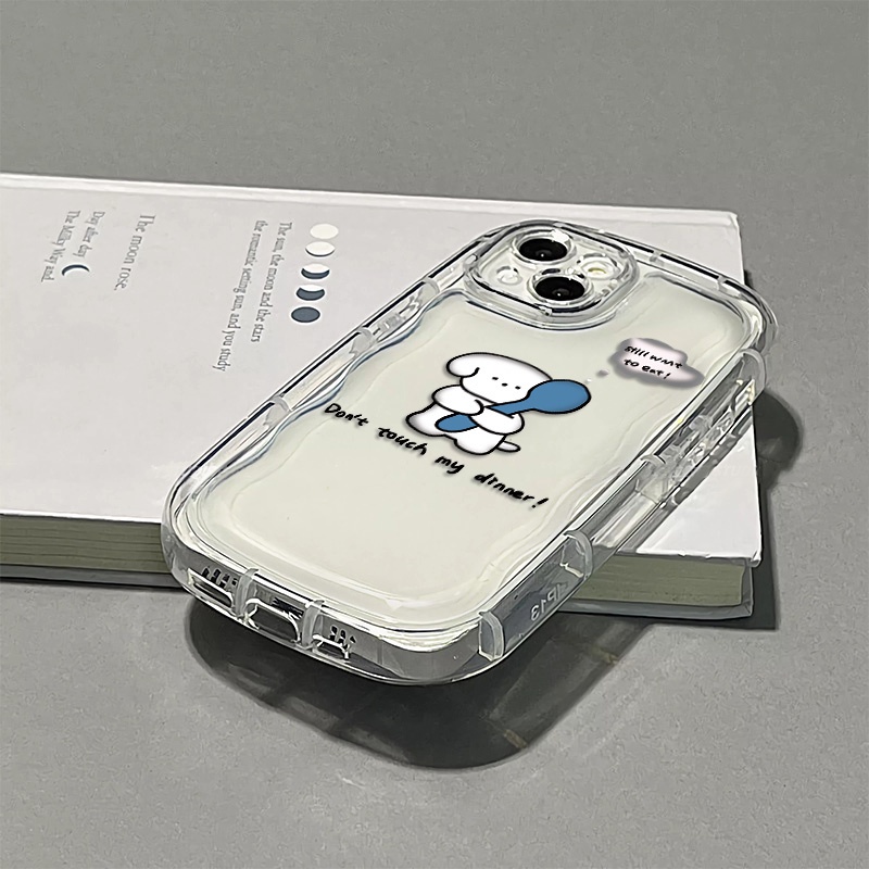Ốp Điện Thoại Silicon TPU Mềm Trong Suốt Họa Tiết Chú Cún Dễ Thương Cho IPhone 14 13 12 11 Pro XS Max X XR 8 + 7 Plus