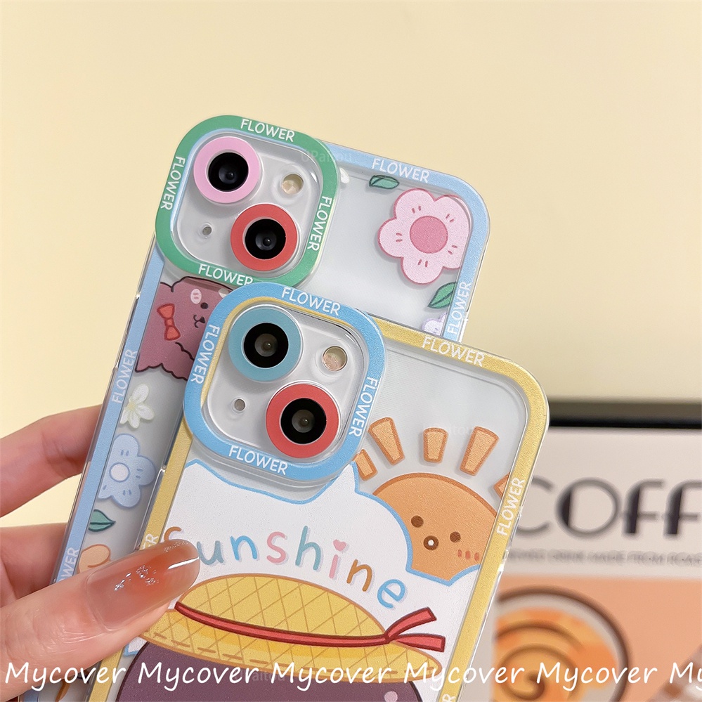 Ốp Điện Thoại Silicon Họa Tiết Hoạt Hình Cô Gái Dễ Thương Cho iPhone 11 12 13 14 Pro Max X Xr Xs 8 7 6 Plus SE 2020