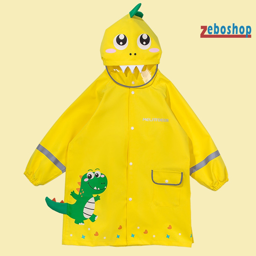 Áo Mưa Nhẹ In Họa Tiết Động Vật Hoạt Hình Chống Nước Có Mũ Trùm Cho Bé Mẫu Giáo