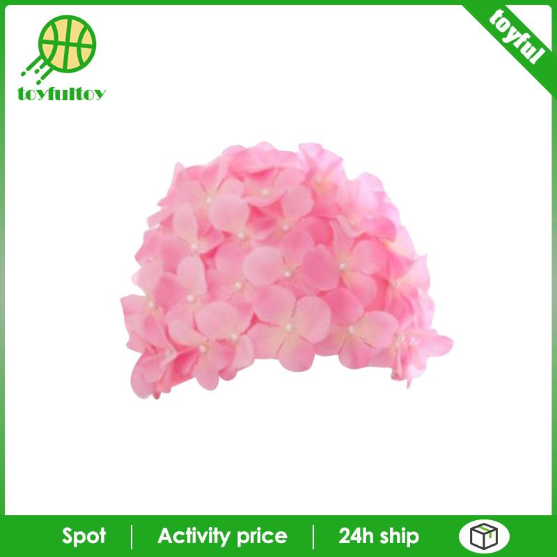 [Toyfulcabin] Mũ Bơi Đính Hoa Thời Trang Thích Hợp Làm Quà Tặng Kỳ Nghỉ