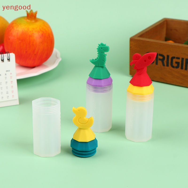 Bình Đựng Nước Sốt 20ML Mini Bằng Silicon Họa Tiết Hoạt Hình Dễ Thương Tiện Dụng Mang Theo
