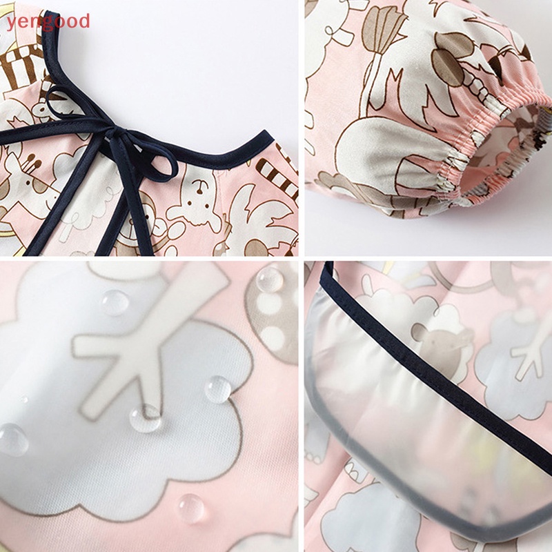 Yếm Ăn Tay Dài Chống Thấm Nước Tiện Dụng Cho Bé