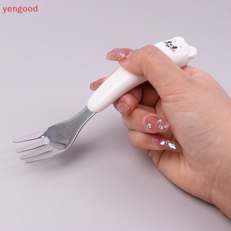 Bộ Muỗng Nĩa Inox 304 Kiểu Hoạt Hình Đáng Yêu Cho Bé