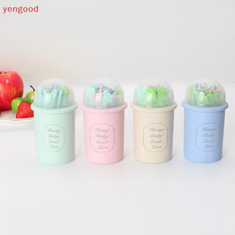 Set 20 Nĩa Ăn Trái Cây / Salad Dễ Thương Cho Bé