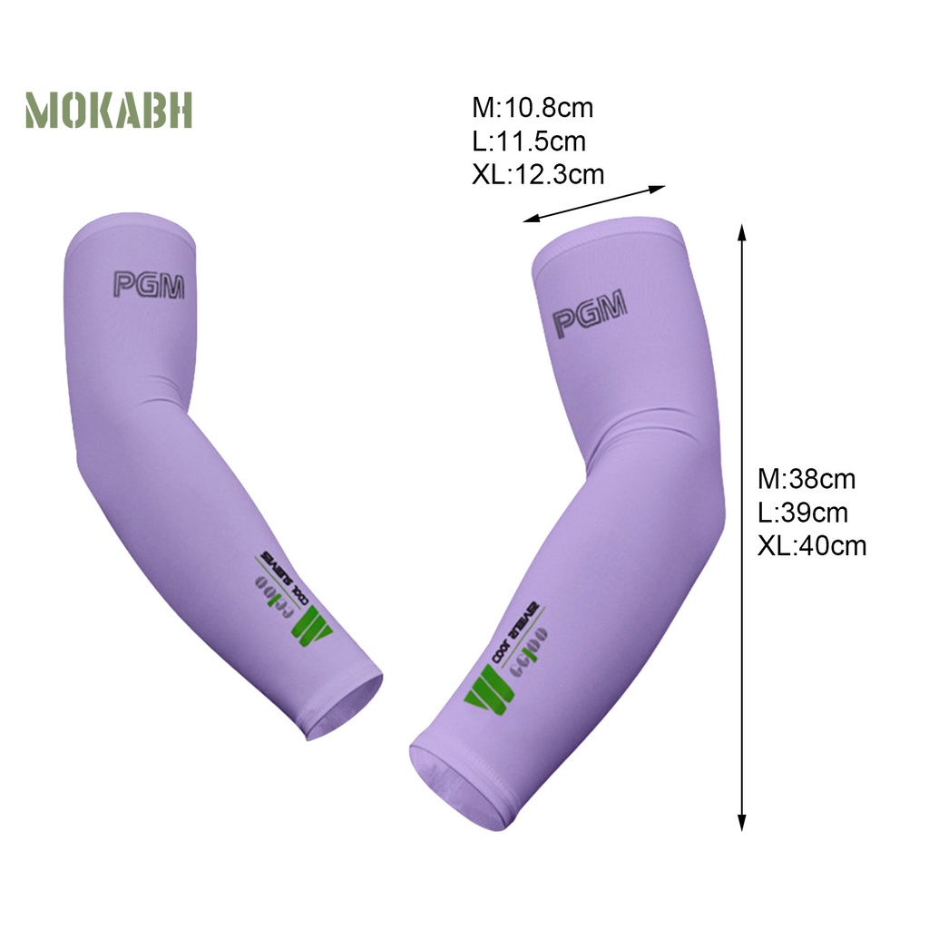 1 Cặp Vỏ Bọc Cánh Tay Đánh Golf PGM Bằng Lụa Lạnh Thoáng Khí Chống Tia UV