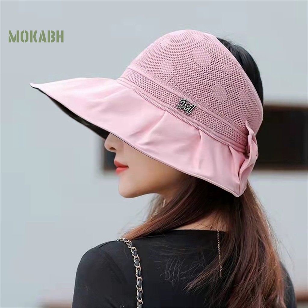 [Mok Abh] Mũ Lưỡi Trai Nửa Đầu Một Kích Thước Dùng Đi Biển Mùa Hè