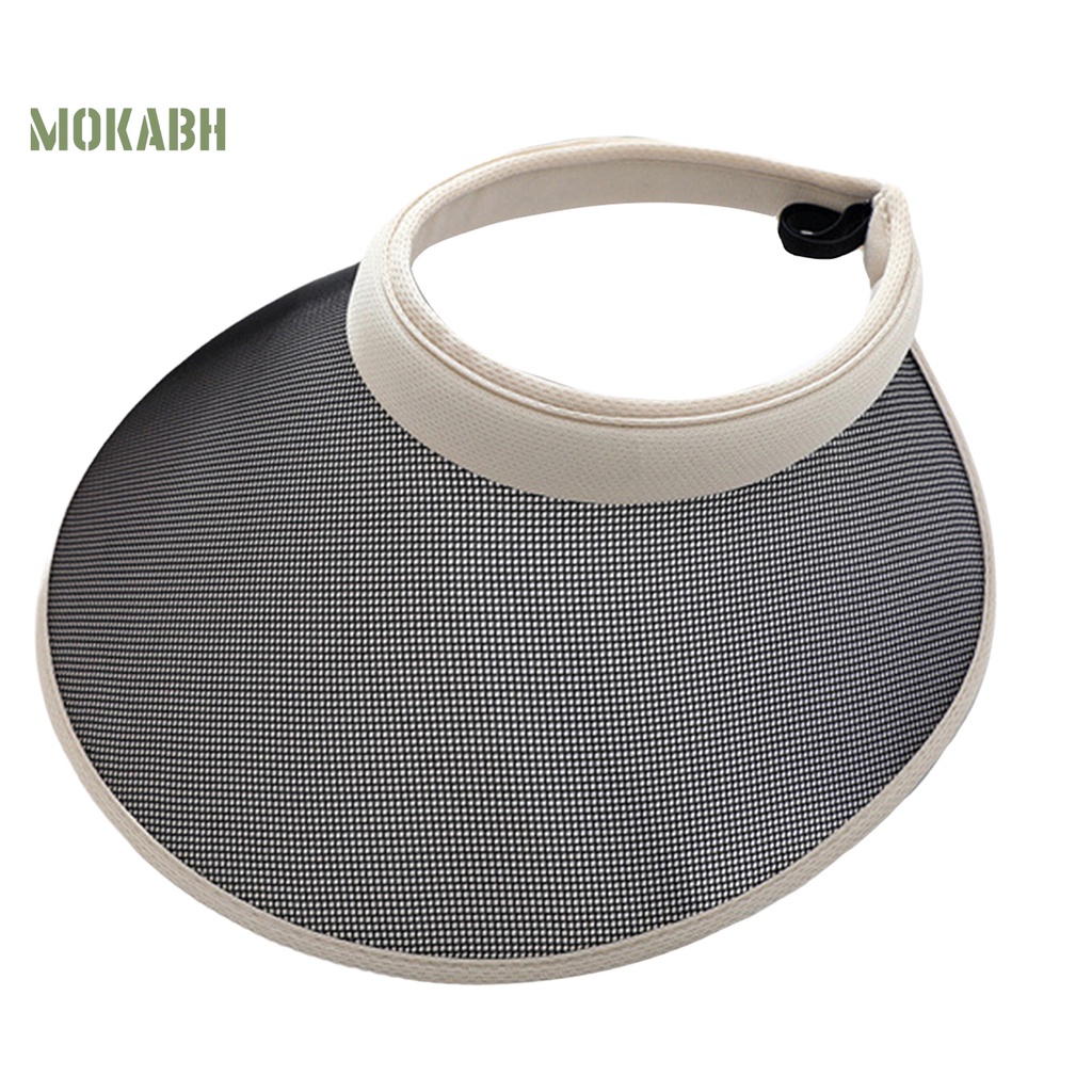 Mũ Chống Nắng Vành Rộng Hở Chóp Bằng Vải Lanh Độ Bền Cao Thoải Mái Có Thể Điều Chỉnh