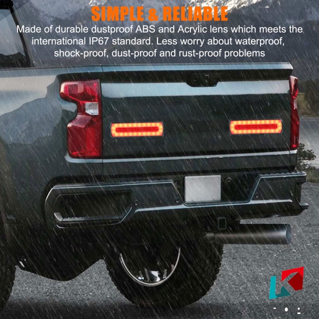 Set 2 Đèn Led Tín Hiệu 40smd Ip67 Chống Thấm Nước Cho Xe Hơi