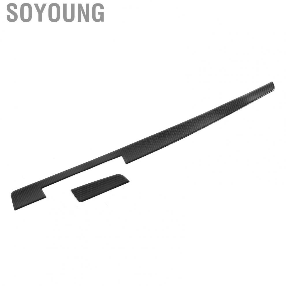 Soyoung Console Dashboard Decor  Co‑Pilot Cover 2Pcs Fit for 15‑19 Car Auto Parts Maintenance