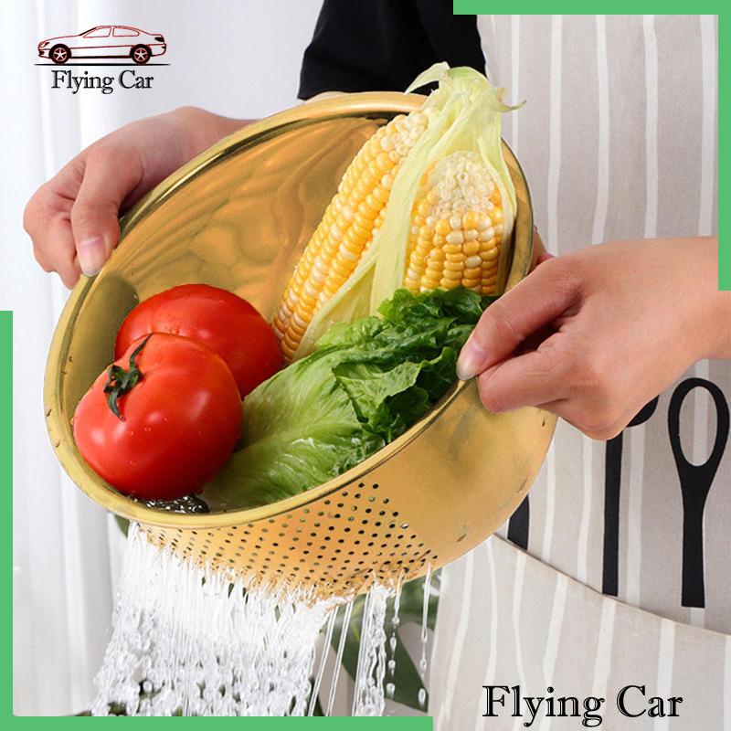 Rổ Vo Gạo / Rửa Rau Củ Quả 2 Ngăn Tiện Dụng Cho Nhà Bếp
