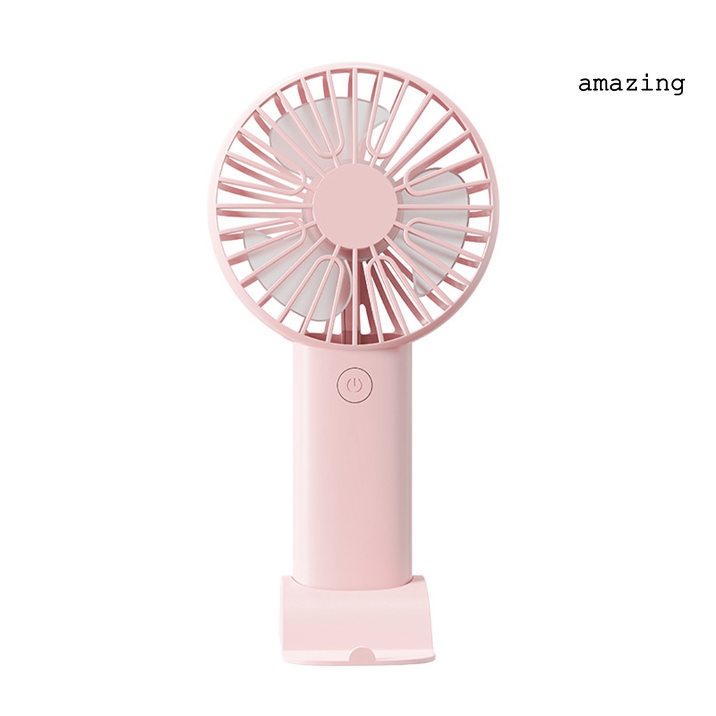 1 Bộ Quạt Cầm Tay 3 Tốc Độ Không Ồn Với Đế Sạc USB Có Thể Tháo Rời Cho Điện Thoại