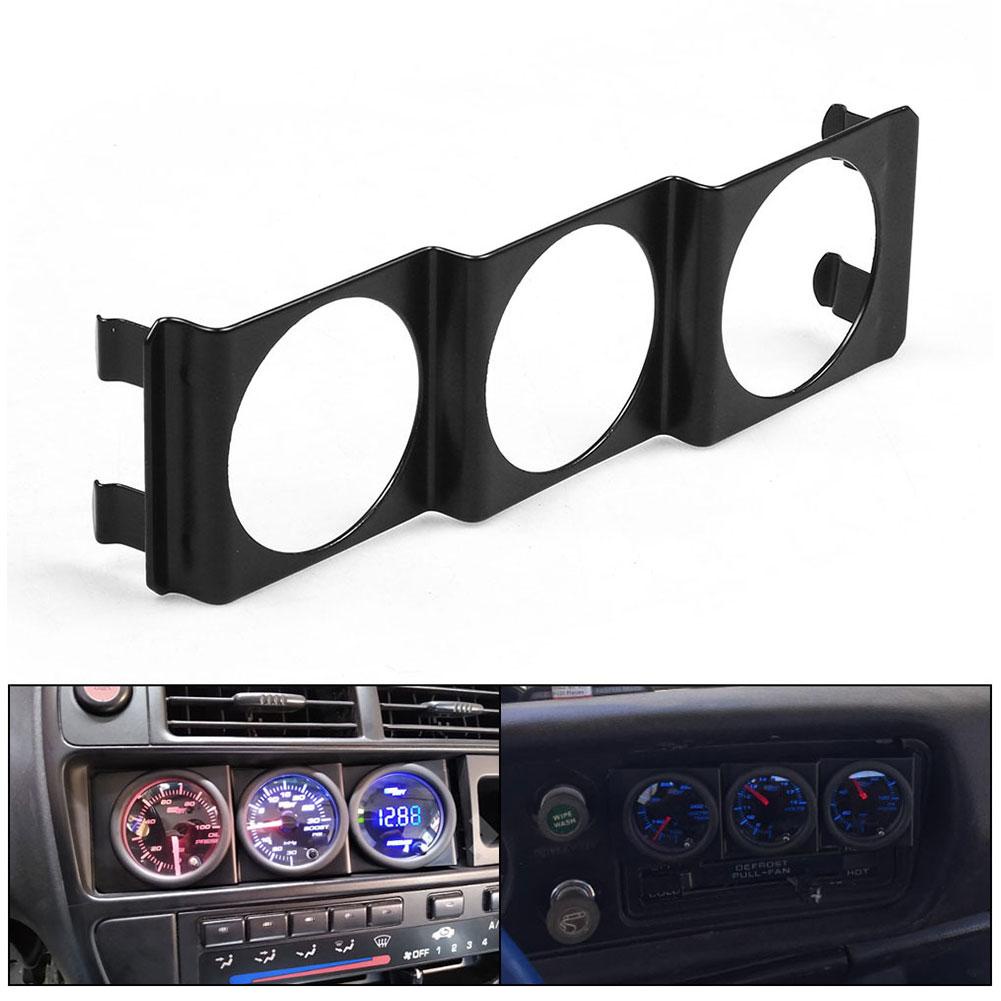 Bảng Đồng Hồ Đo Tốc Độ Radio DIN Đơn 3 Lỗ 52mm Q1W6 Màu Đen