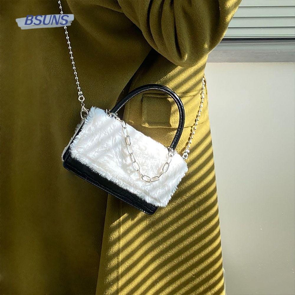 Túi Xách Đeo Vai Phủ Lông Thời Trang Sành Điệu Dành Cho Nữ