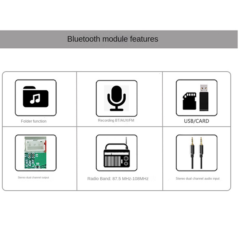 Mô Đun Bảng Mạch Giải Mã USB MP3 Bluetooth 12V MP3 WMA FM AUX USB TF Cho Loa Xe Hơi Điều Khiển Từ Xa