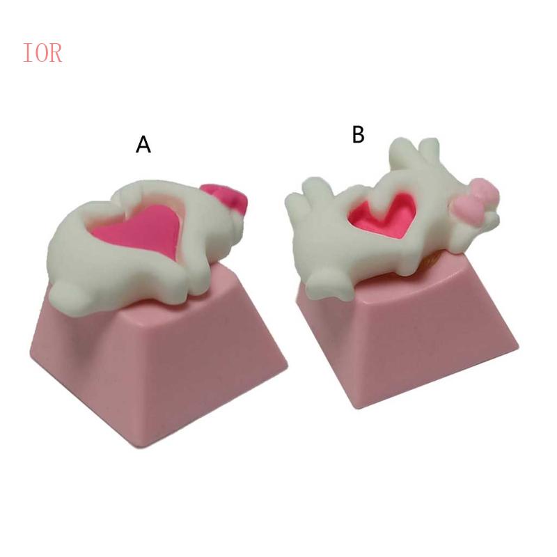 1 Cái Vỏ Bọc Phím Cơ OEM Profile R4 DIY Họa Tiết Trái Tim Xinh Xắn