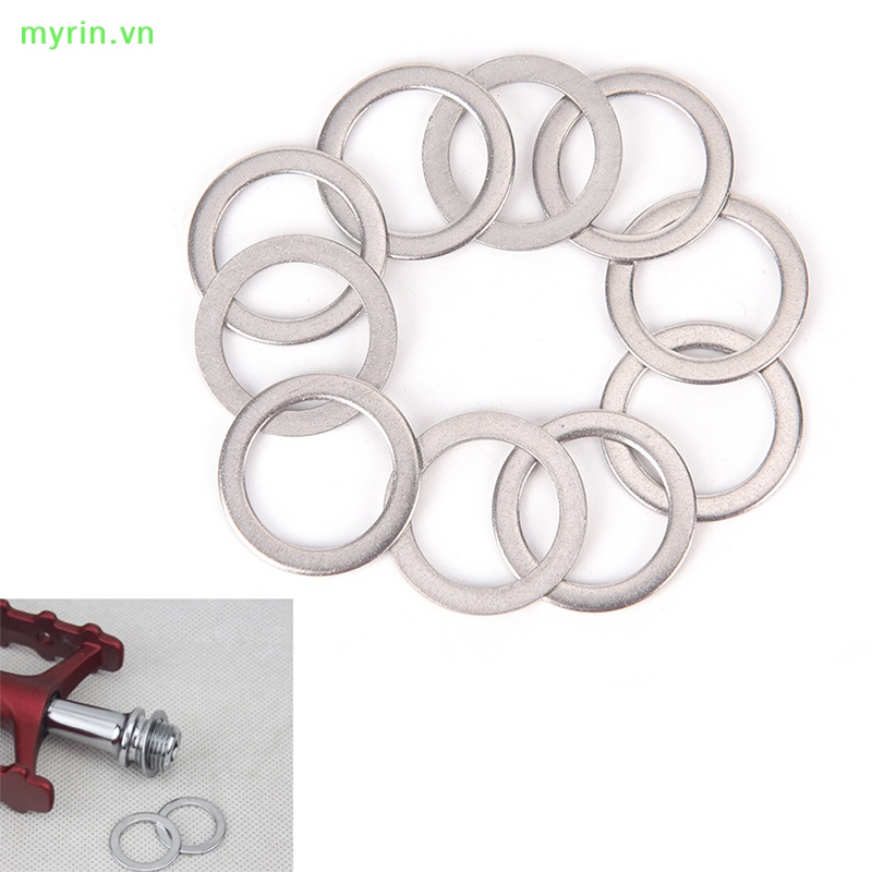 Set 10 Vòng Đệm Bằng Thép Không Gỉ Dùng Cho Bàn Đạp Xe Đạp