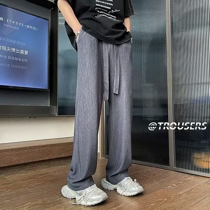 Quần Dài Dáng Rộng Phong Cách Đường Phố Thời Trang Thu Đông Cho Nam