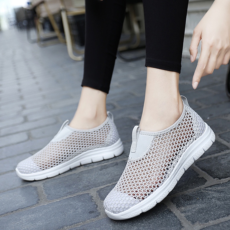 Giày Thể Thao Đế Bằng Thoáng Khí Thời Trang Mùa Hè 2023 Có Size: 35-44