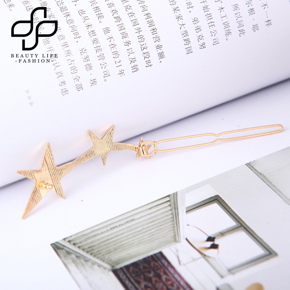 Bộ 2 Kẹp Tóc Hình Ngôi Sao Năm Cánh Thời Trang Cho Nữ