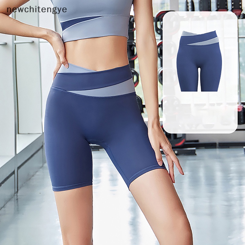 Quần Legging Ngắn Lưng Cao Co Giãn Mềm Mại Thời Trang Tập Yoga / Chạy Bộ Cho Nữ