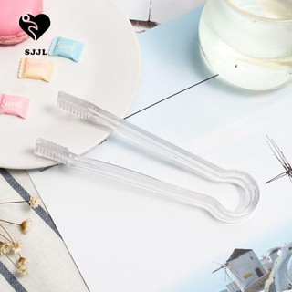 Kẹp gắp thức ăn SJJL chất liệu nhựa trong suốt có thể tái sử dụng