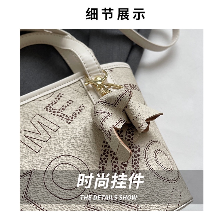 Túi Đeo Chéo Nhỏ In Chữ Đơn Giản Thời Trang Hàn Quốc Cho Nữ