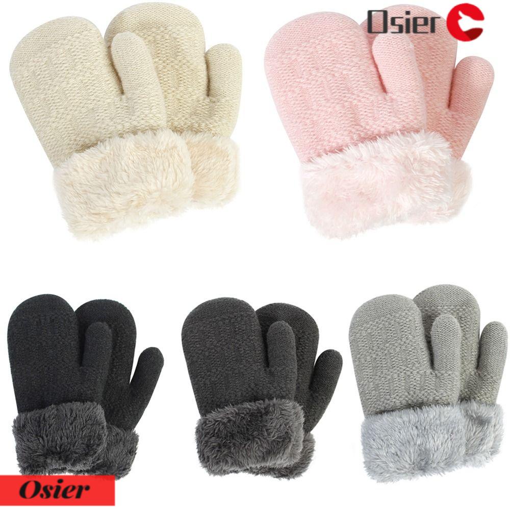 1 Găng Tay Giữ Ấm Họa Tiết Hoạt Hình Dễ Thương Cho Bé