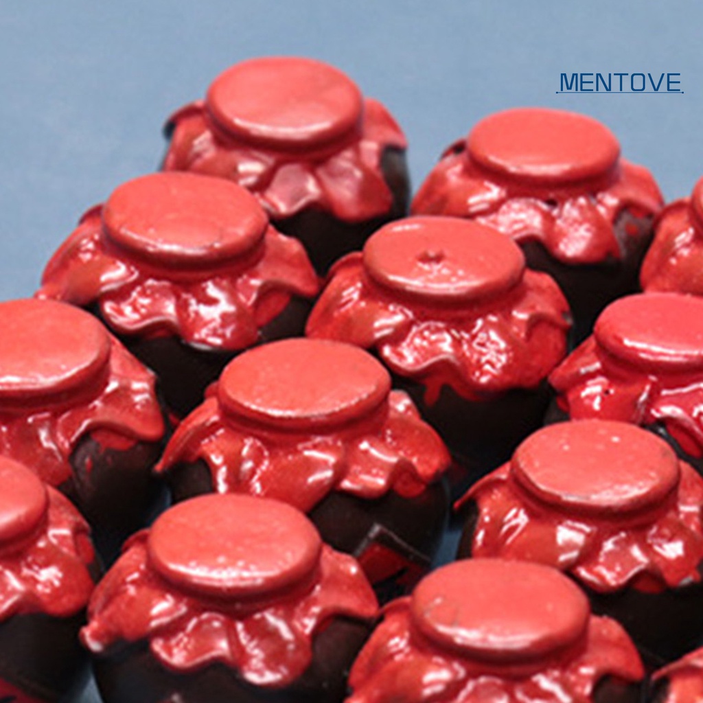 Bộ 2 Bình Rượu Mini Bằng Nhựa Resin Phong Cách Trung Hoa Cổ Điển Dành Cho Nhà Búp Bê