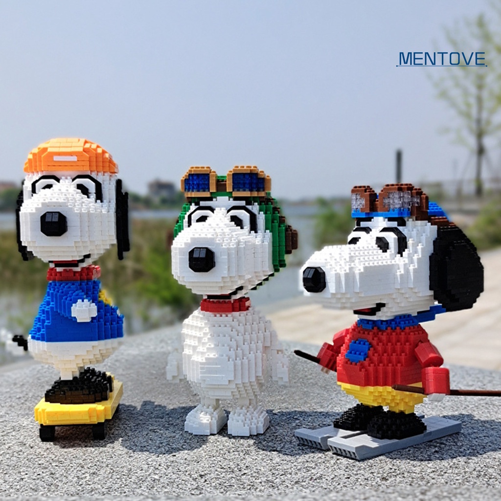 [MT] Đồ Chơi Mô Hình Lắp Ráp Chú Chó Snoopy Cổ Điển Để Bàn Trang Trí DIY