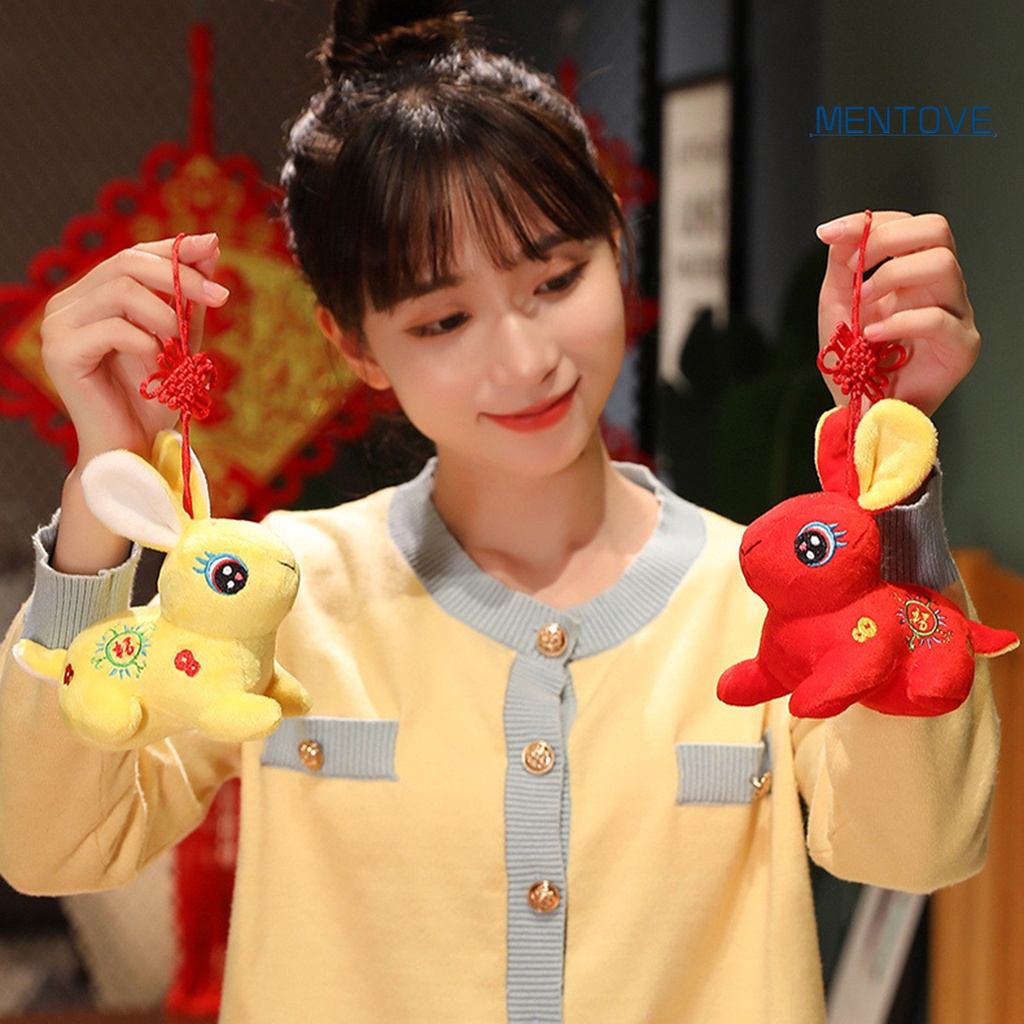 Đồ chơi nhồi bông Hình Thỏ Hoạt Hình Trung Hoa Trang Trí Năm Mới 2023