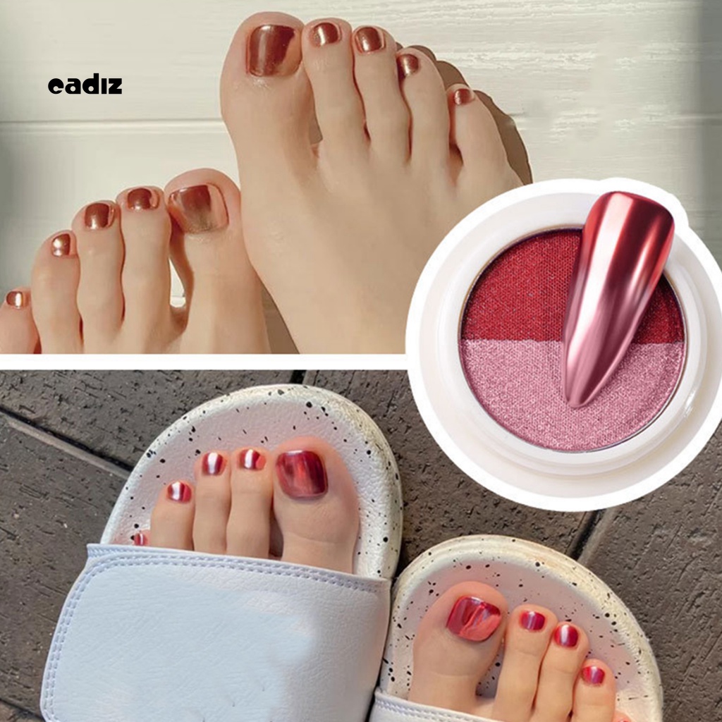 Bột Tráng Gương Hai Tông Màu Bằng Titan Dùng Trang Trí Móng Nghệ Thuật DIY