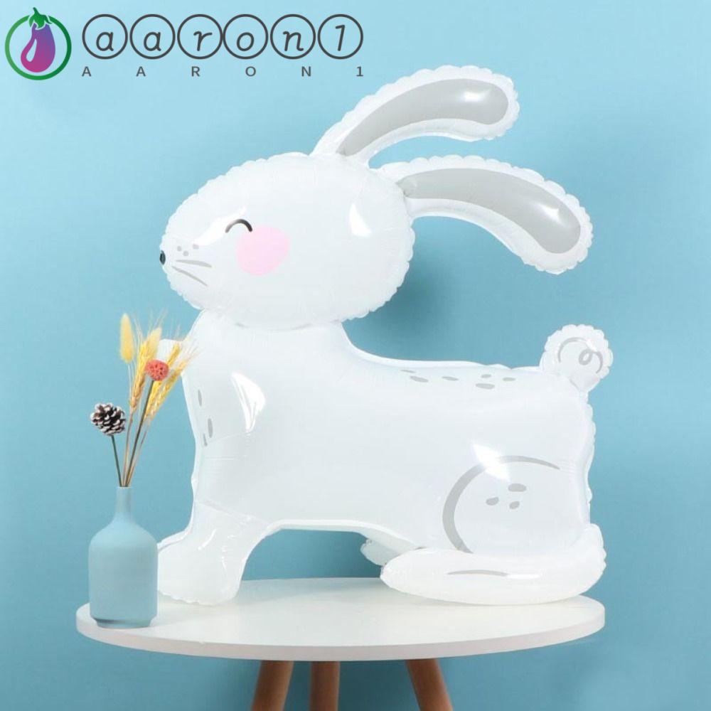 Aaron1 Bong Bóng Nhôm Hình Thỏ Đứng Để Trang Trí Tiệc Sinh Nhật Cho Bé